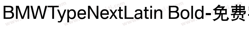 BMWTypeNextLatin Bold字体转换